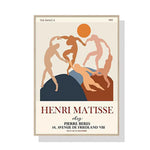 Wall Art 90cmx135cm Dancing by Henri Matisse Wood Frame Canvas - Home & Garden > Wall Art