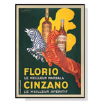 Wall Art 90cmx135cm Florio Cinzano Black Frame Canvas - Home & Garden > Wall Art
