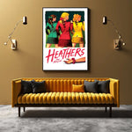 Wall Art 90cmx135cm Heathers The Musical Black Frame Canvas - Home & Garden > Wall Art