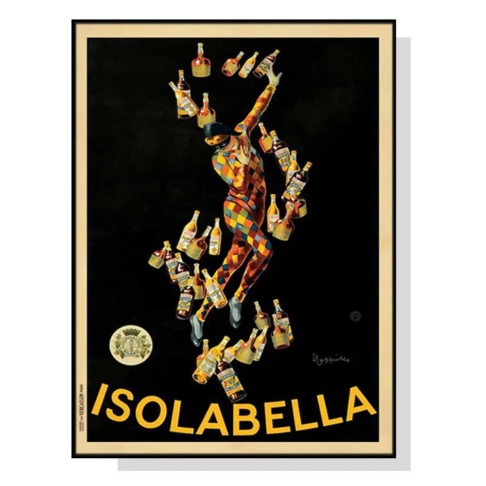 Wall Art 90cmx135cm Isolabella Black Frame Canvas - Home & Garden > Wall Art