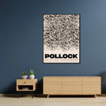 Wall Art 90cmx135cm Jackson Pollock Exhibition II Black Frame Canvas - Home & Garden > Wall Art
