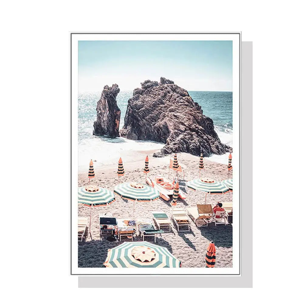 Wall Art 90cmx135cm Landscape art prints White Frame Canvas - Home & Garden > Wall Art