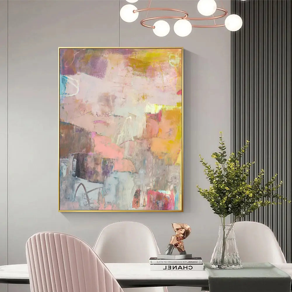 Wall Art 90cmx135cm Lann II Gold Frame Canvas - Home & Garden > Wall Art