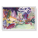 Wall Art 90cmx135cm Late Summer White Frame Canvas - Home & Garden > Wall Art