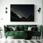 Wall Art 90cmx135cm Night Court Black Frame Canvas - Home & Garden > Wall Art