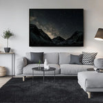 Wall Art 90cmx135cm Night Court Black Frame Canvas - Home & Garden > Wall Art