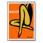 Wall Art 90cmx135cm Orange Legs Black Frame Canvas - Home & Garden > Wall Art