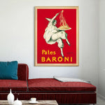 Wall Art 90cmx135cm Pates Baroni Pasta Gold Frame Canvas - Home & Garden > Wall Art