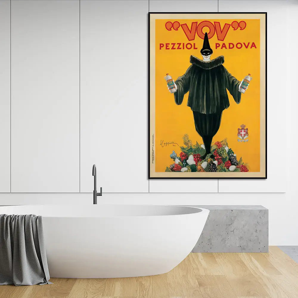 Wall Art 90cmx135cm Pezziol Padova Black Frame Canvas - Home & Garden > Wall Art