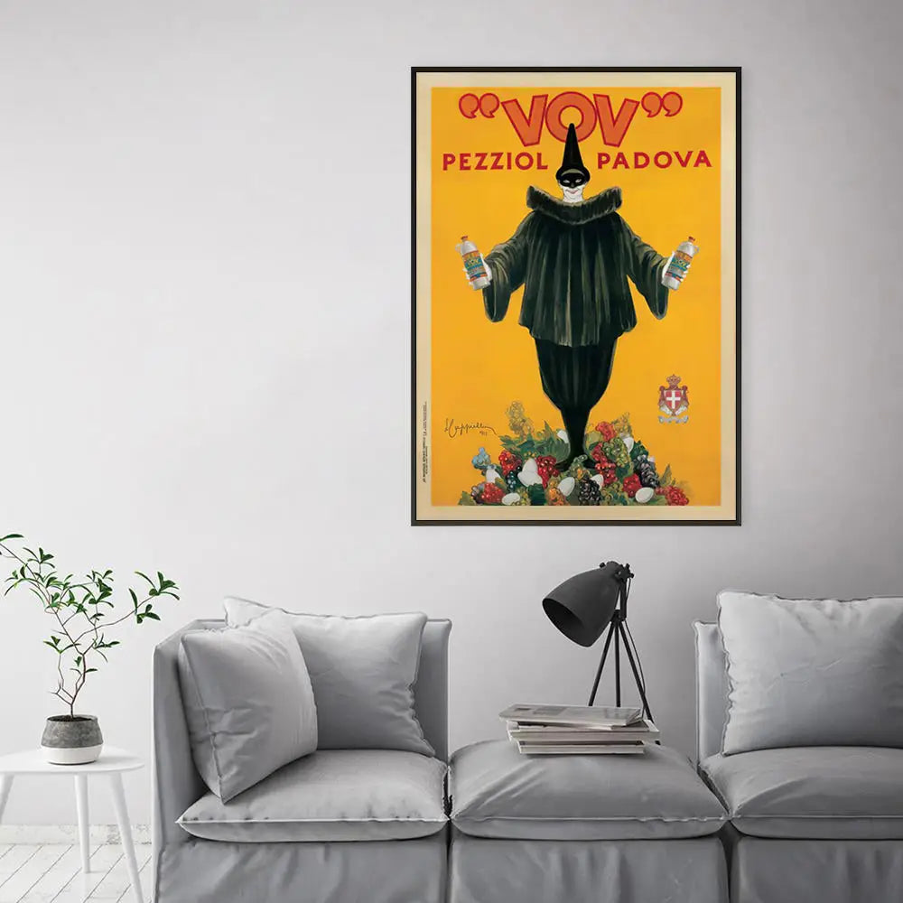 Wall Art 90cmx135cm Pezziol Padova Black Frame Canvas - Home & Garden > Wall Art