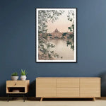 Wall Art 90cmx135cm Rome City Black Frame Canvas - Home & Garden > Wall Art