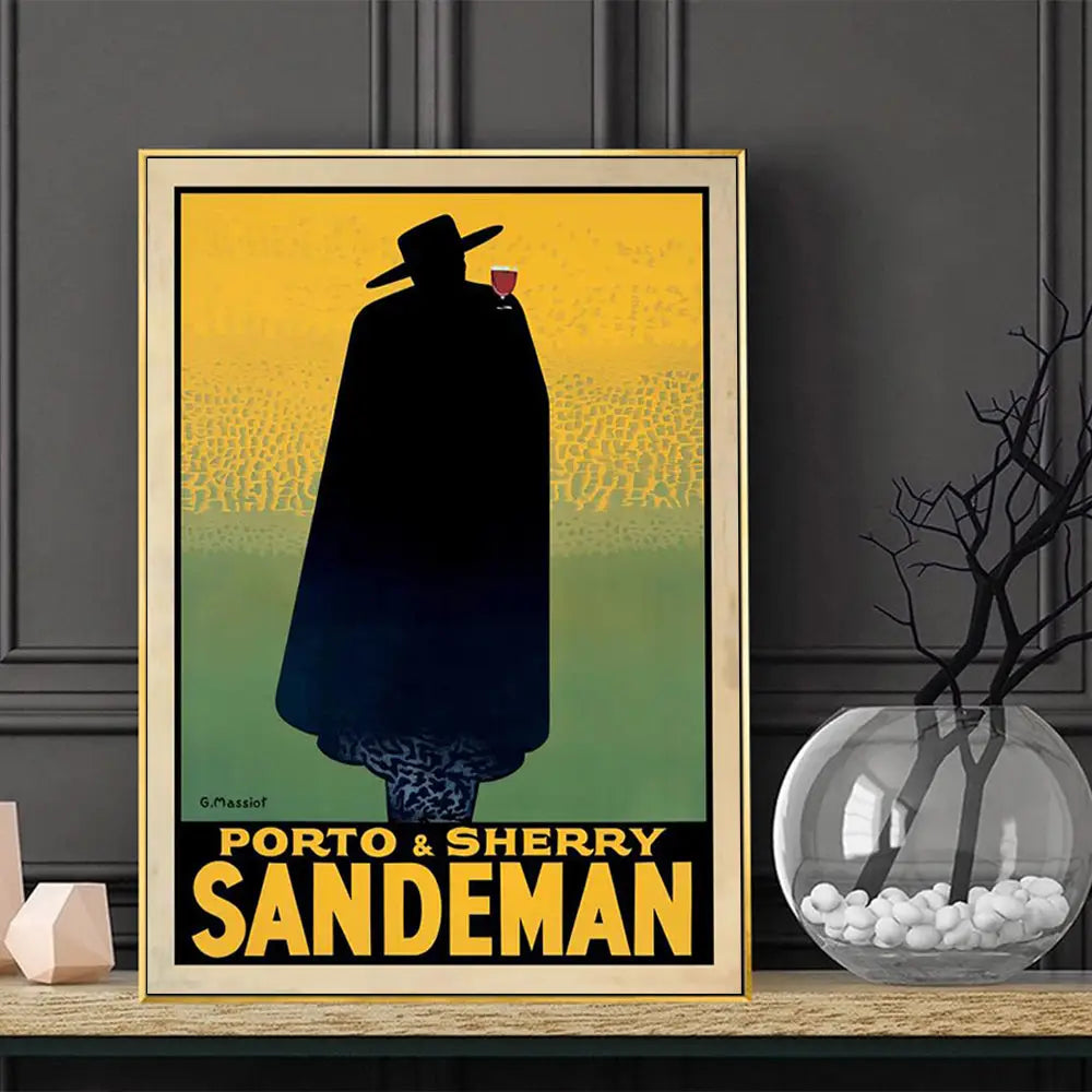 Wall Art 90cmx135cm Sandeman Gold Frame Canvas - Home & Garden > Wall Art