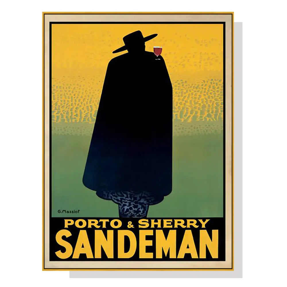 Wall Art 90cmx135cm Sandeman Gold Frame Canvas - Home & Garden > Wall Art