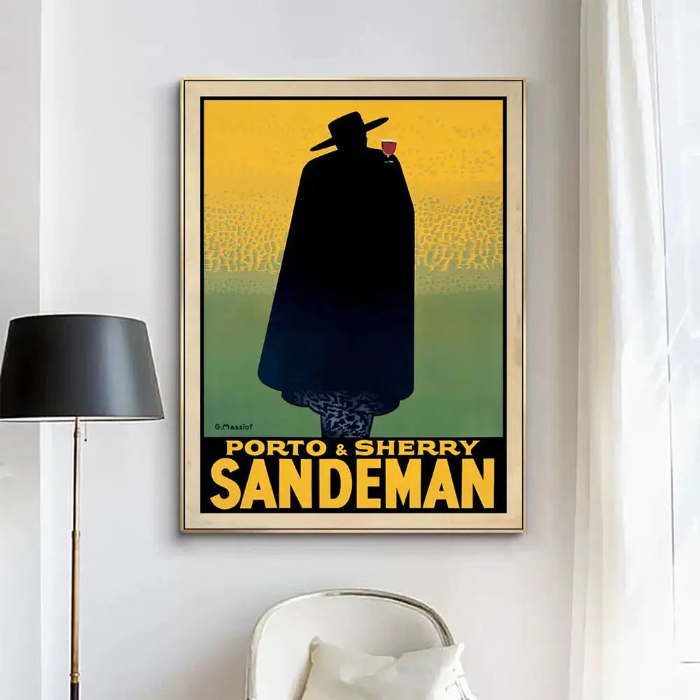 Wall Art 90cmx135cm Sandeman Gold Frame Canvas - Home & Garden > Wall Art