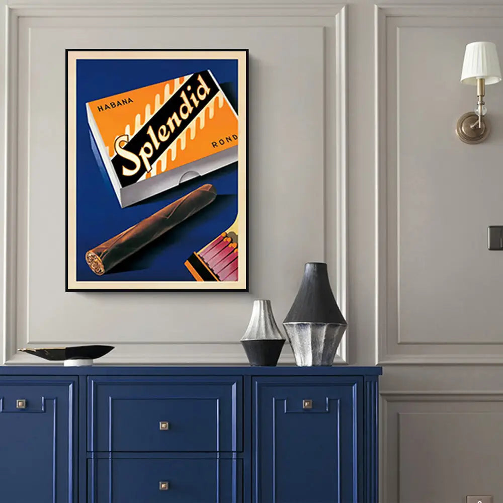 Wall Art 90cmx135cm Splendid Black Frame Canvas - Home & Garden > Wall Art