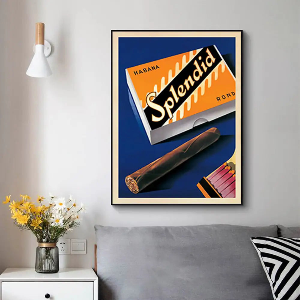 Wall Art 90cmx135cm Splendid Black Frame Canvas - Home & Garden > Wall Art