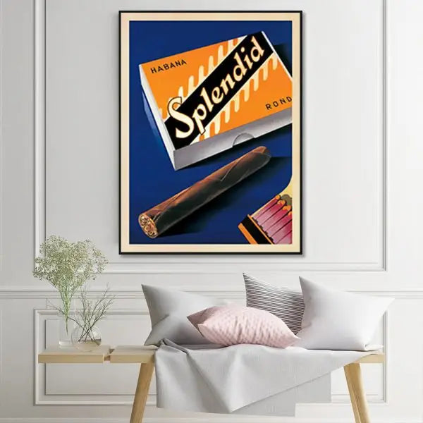 Wall Art 90cmx135cm Splendid Black Frame Canvas - Home & Garden > Wall Art