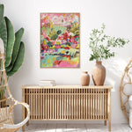 Wall Art 90cmx135cm Summer Smile A Wood Frame Canvas - Home & Garden > Wall Art