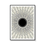 Wall Art 90cmx135cm Sun Rise Art Black Frame Canvas - Home & Garden > Wall Art