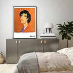 Wall Art 90cmx135cm Villemot 1971 Black Frame Canvas - Home & Garden > Wall Art