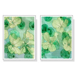 Wall Art 90cmx135cm Zanzibar Gem 2 Sets White Frame Canvas - Home & Garden > Wall Art