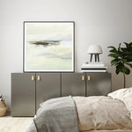 Wall Art 90cmx90cm Atmospheric Edge Black Frame Canvas - Home & Garden > Wall Art