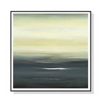 Wall Art 90cmx90cm Land of Serenity Black Frame Canvas - Home & Garden > Wall Art