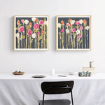 Wall Art 90cmx90cm Laurels Lollies 2 Sets Wood Frame Canvas - Home & Garden > Wall Art