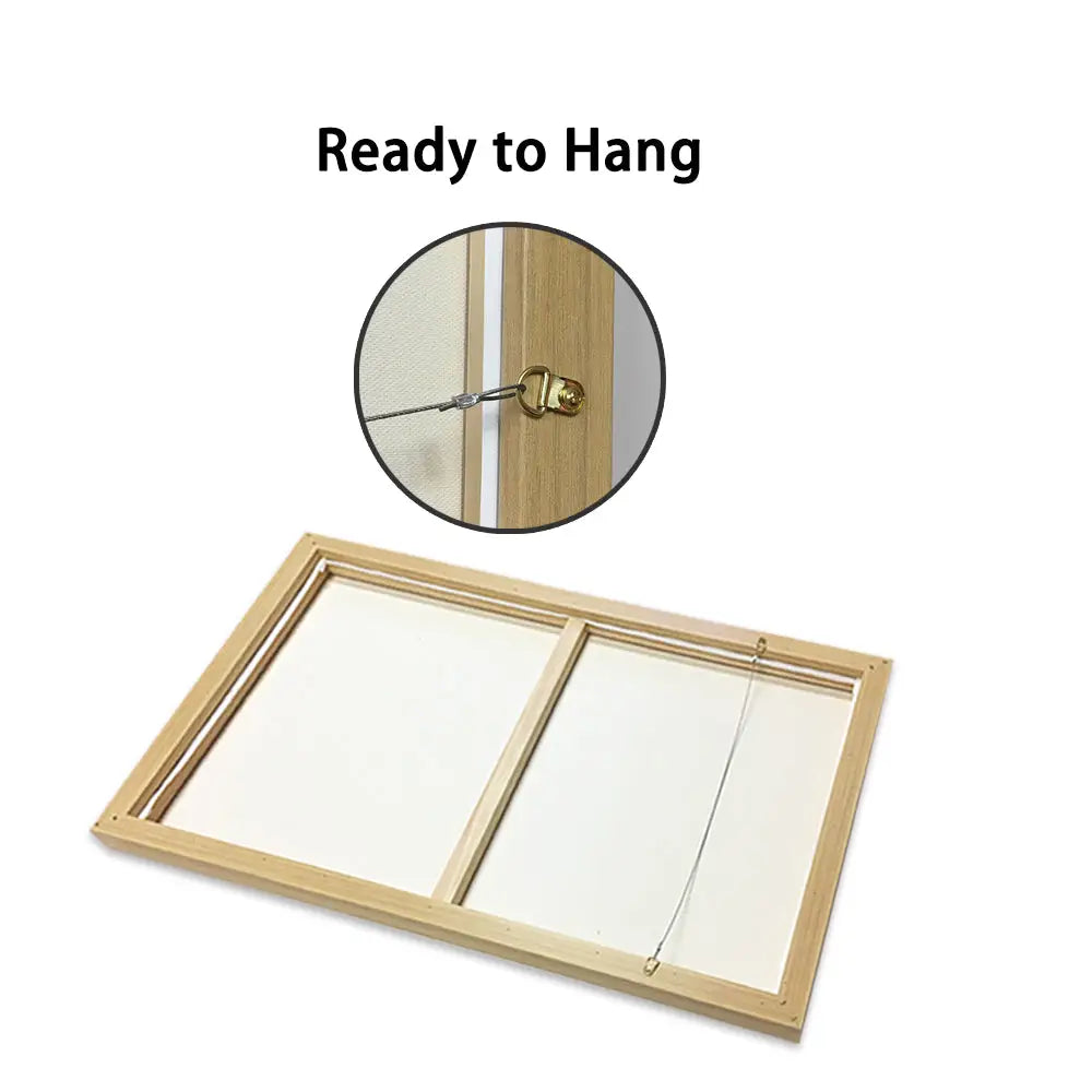 Wall Art 90cmx90cm Reach In White Frame Canvas - Home & Garden > Wall Art