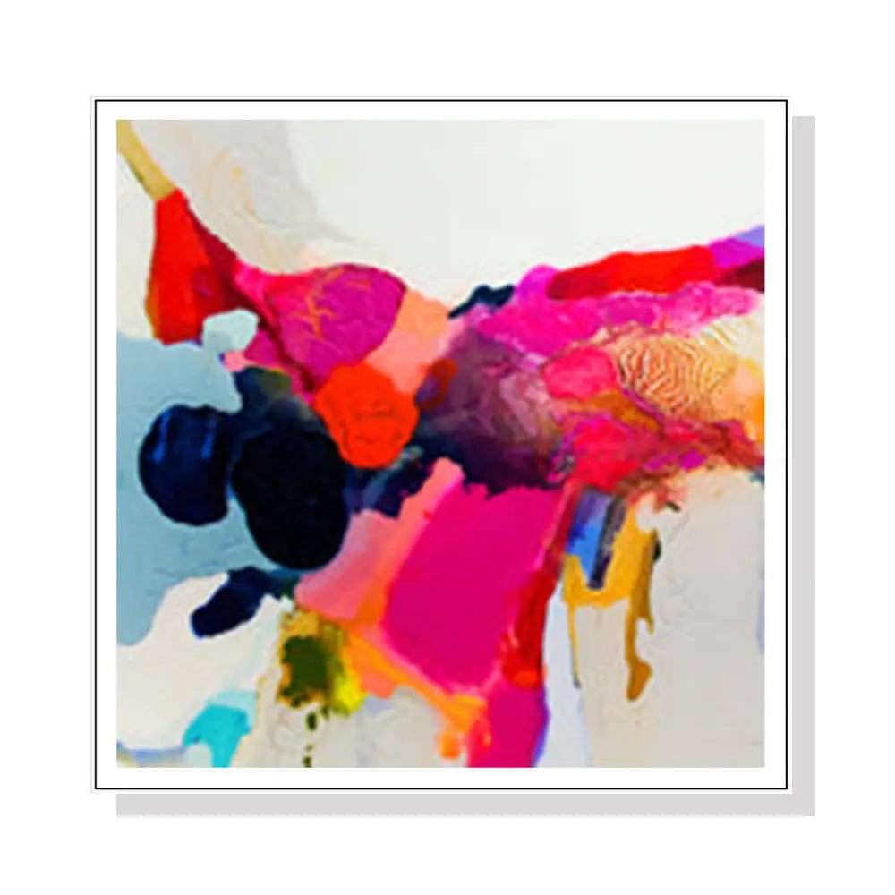 Wall Art 90cmx90cm Reach In White Frame Canvas - Home & Garden > Wall Art