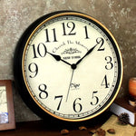 Wall Clock Large 41cm Silent Home Wall Decor Retro Clock for Living Room Kitchen Home Office - Home & Garden > Decor