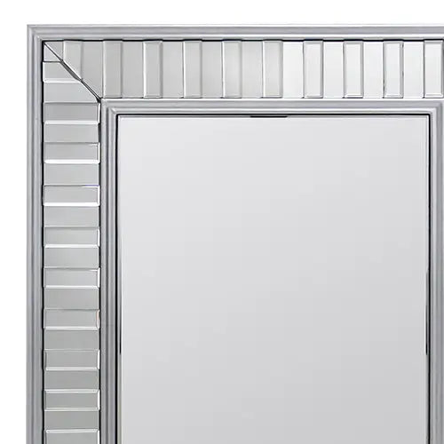 Wall Mirror MDF Silver Mirror Clear Image Rectangular Shape MRR-07 - Furniture > Bedroom