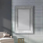 Wall Mirror MDF Silver Mirror Clear Image Rectangular Shape MRR-07 - Furniture > Bedroom
