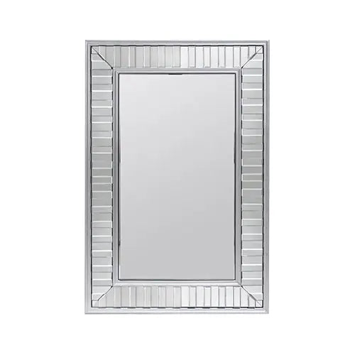 Wall Mirror MDF Silver Mirror Clear Image Rectangular Shape MRR-07 - Furniture > Bedroom
