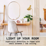 Wall Mirror Oval Aluminum Frame Bathroom 50x75cm GOLD - Home & Garden > Decor > Mirrors