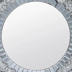 Wall Mirror Sparkling Crush Crystal MDF Silver And Grey MRR-01 - Electronics > Computers & Tablets > Desktops &