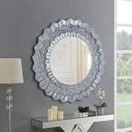 Wall Mirror Sparkling Crush Crystal MDF Silver And Grey MRR-01 - Electronics > Computers & Tablets > Desktops &