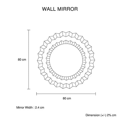 Wall Mirror Sparkling Crush Crystal MDF Silver And Grey MRR-01 - Electronics > Computers & Tablets > Desktops &