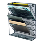 Wall Mount 6 Pocket Hanging File Sorter Organizer Folder Holder Rack Storage - Furniture > Office