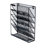 Wall Mount 6 Pocket Hanging File Sorter Organizer Folder Holder Rack Storage - Furniture > Office