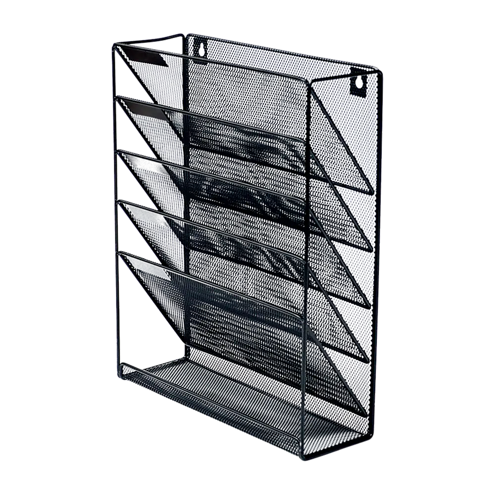Wall Mount 6 Pocket Hanging File Sorter Organizer Folder Holder Rack Storage - Furniture > Office