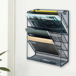 Wall Mount 6 Pocket Hanging File Sorter Organizer Folder Holder Rack Storage - Furniture > Office