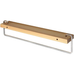 Wall Mount Solid Wood Shelf with Towel Rack Bar Holder Bathroom Organizer Hanger - Home & Garden > Bathroom Accessories