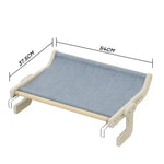 Wall-Mounted Cat Hammock Bed-Wooden Frame Comfortable and Space-Saving Design for Pets - Pet Care > Cat Supplies > Cat
