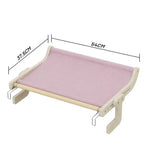 Wall-Mounted Cat Hammock Bed- Wooden Frame Comfortable and Space-Saving Design for Pets - Pet Care > Cat Supplies > Cat
