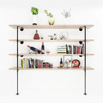 Wall Shelves Display Bookshelf Industrial DIY Pipe Shelf Rustic Brackets - Furniture > Office