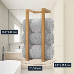 Wall Towel Rack for Rolled Towels Bathroom Storage - Home & Garden > Bathroom Accessories > Towel Racks & Holders