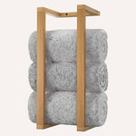 Wall Towel Rack for Rolled Towels Bathroom Storage - Home & Garden > Bathroom Accessories > Towel Racks & Holders