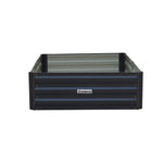Wallaroo 150 x 90 x 30cm Galvanized Steel Garden Bed - Black - Home & Garden > Garden Beds