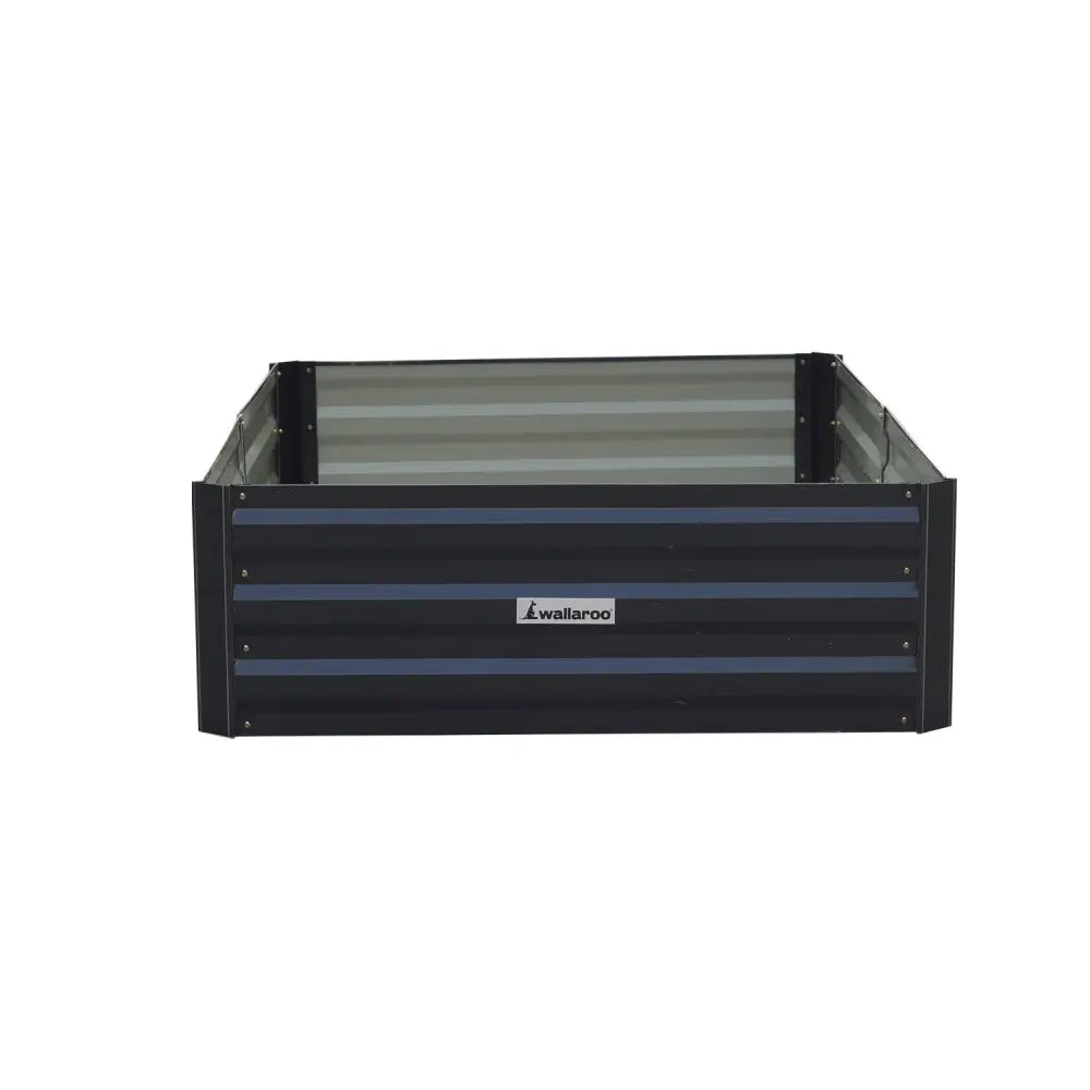 Wallaroo 150 x 90 x 30cm Galvanized Steel Garden Bed - Black - Home & Garden > Garden Beds